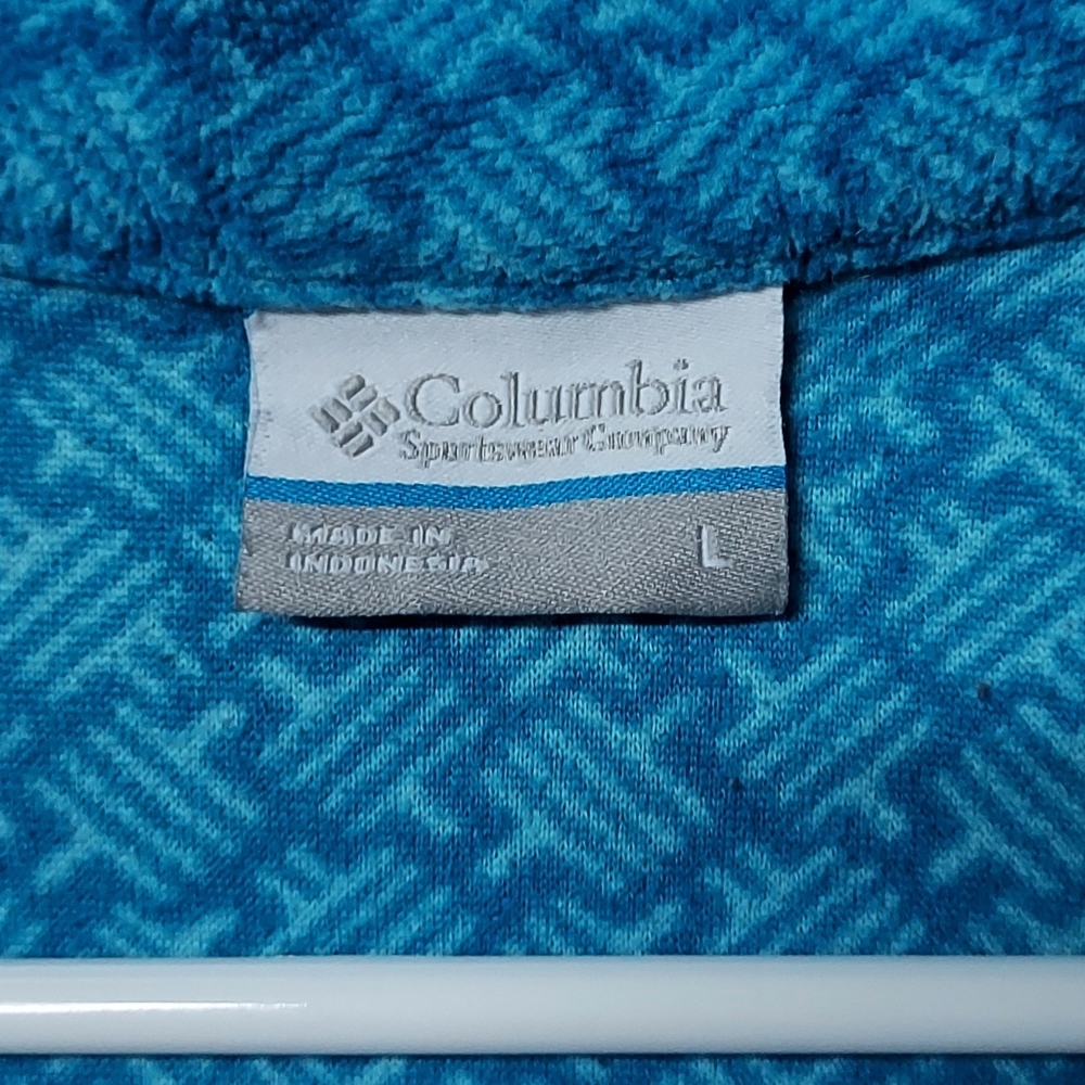 🦋 Columbia fleece half zip junior's L women's M - Picture 4 of 4